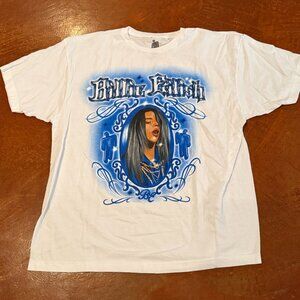 Billie Eilish Airbrush Look T-Shirt Size XL